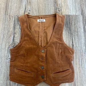 Rollas denim vest size small worn once